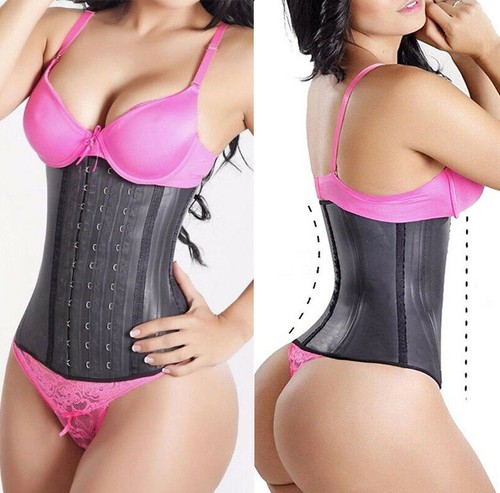 Women latex waist trainer - latex,