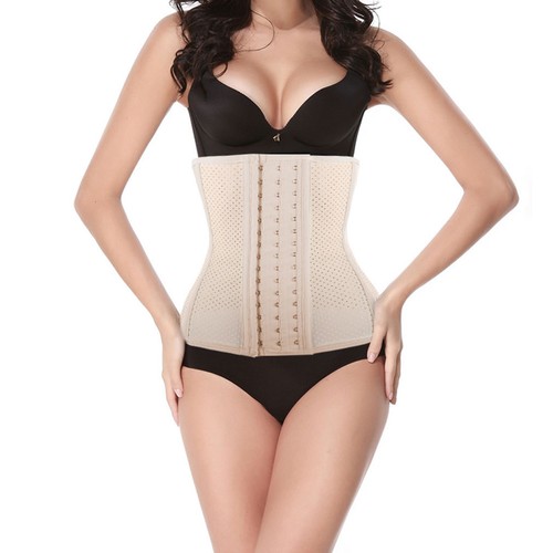 Boned latex waist cincher - latex,